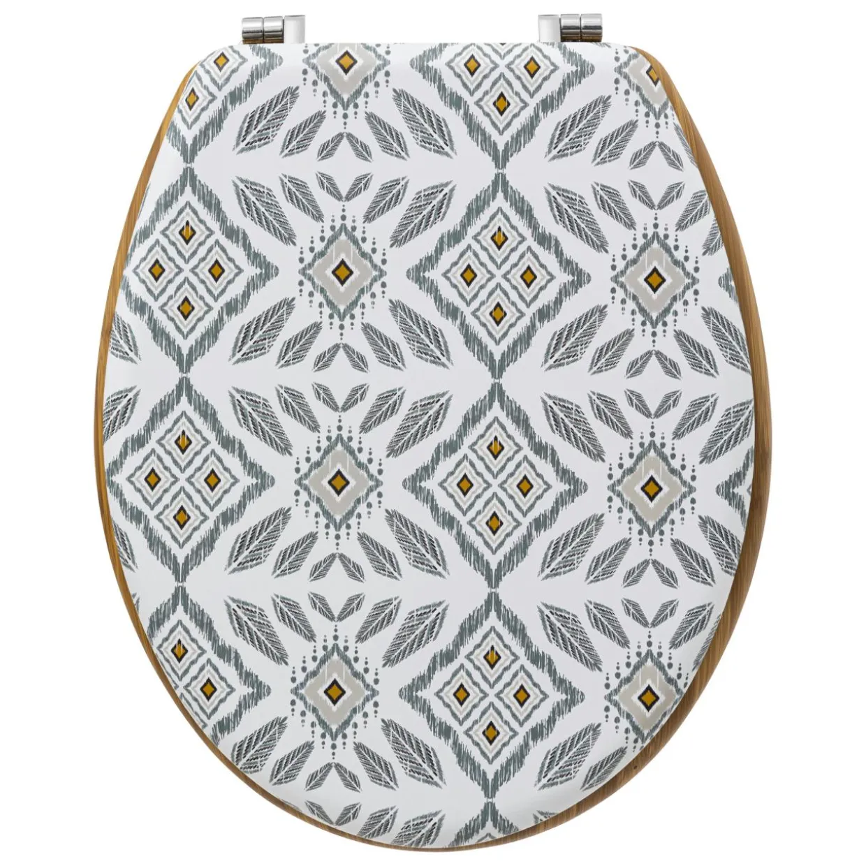 Abattant WC bois (36 x 42,5 cm) Hapache Multicolore