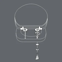 Abattant WC bois (37 x 46 cm) Vagabonde Vert
