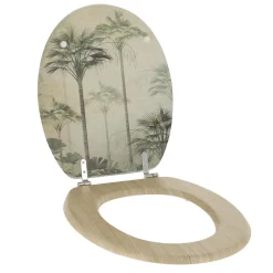 Abattant WC 18 pouces façon bois Palmiers Florida