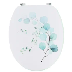 Abattant WC 18 pouces MDF Aquarelle Bleu