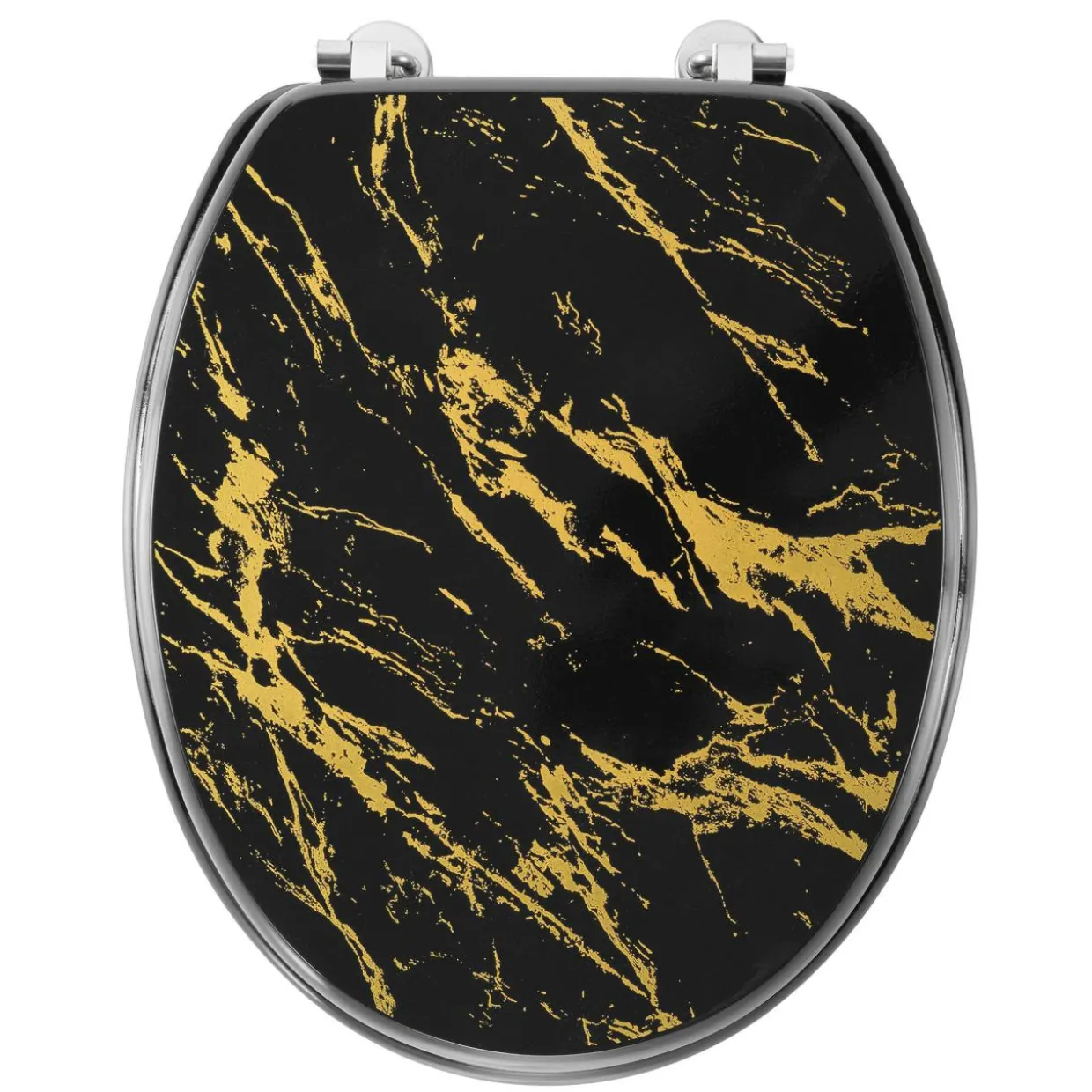 Abattant WC 18 pouces MDF effet marbre Aquamarbre Noir