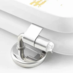 Abattant WC 18 pouces MDF effet marbre Aquamarbre Blanc
