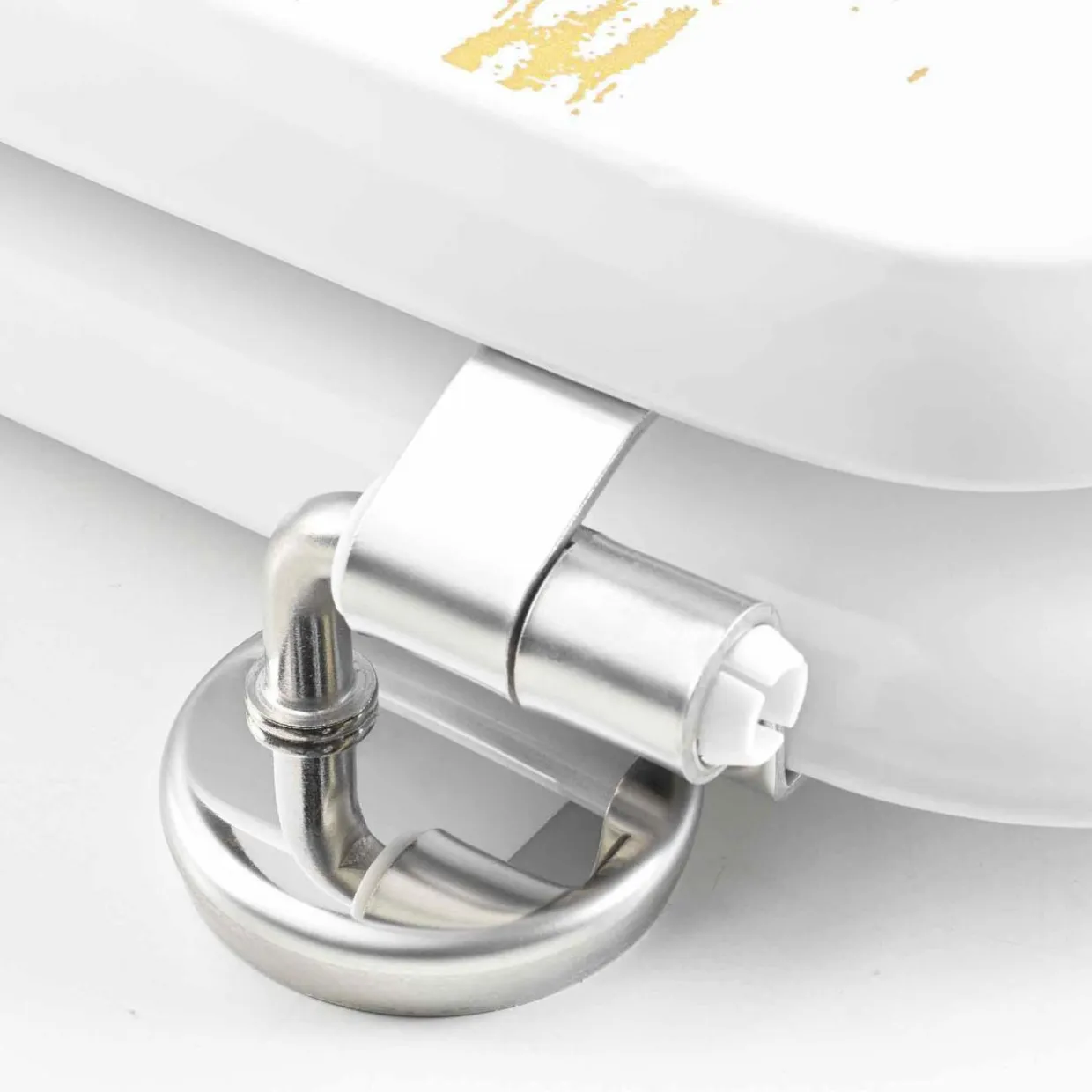 Abattant WC 18 pouces MDF effet marbre Aquamarbre Blanc