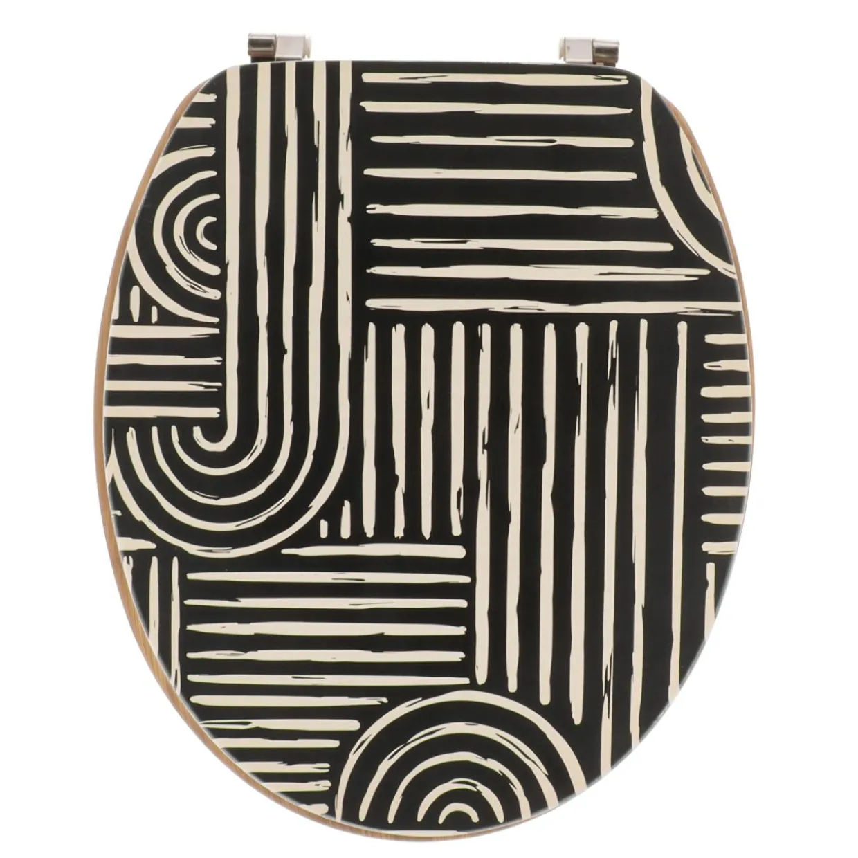 Abattant WC 18 pouces MDF Ethnic Vibes Noir