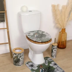 Abattant WC 18 pouces MDF Jungle Fever Vert kaki