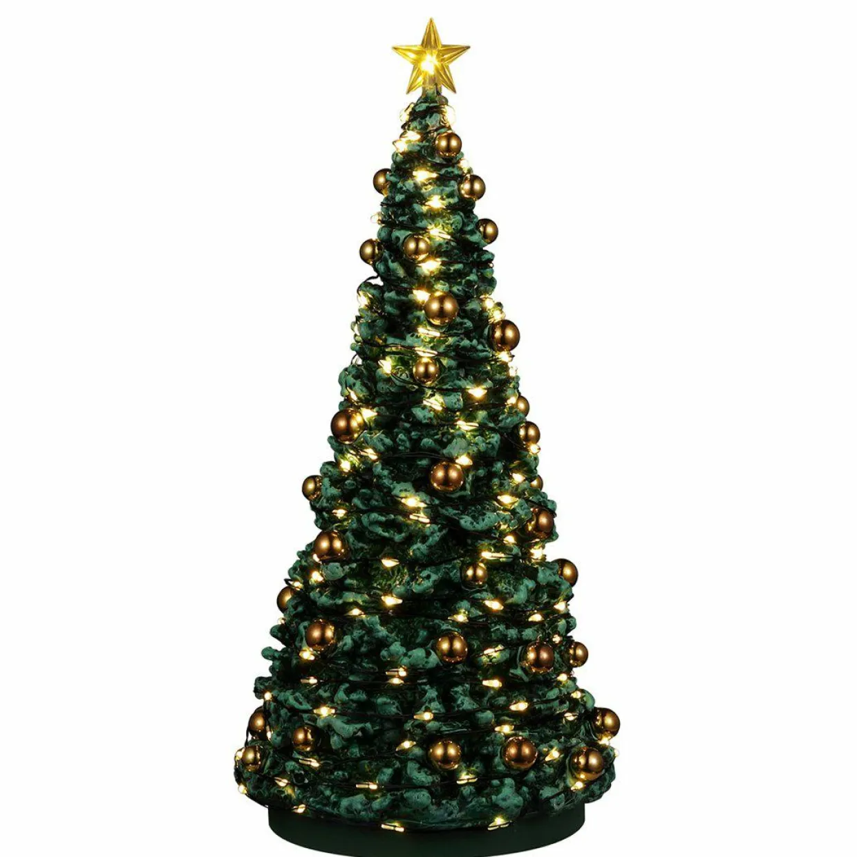 Accessoire Lemax (H24 cm) Joyeux sapin de Noël illuminé