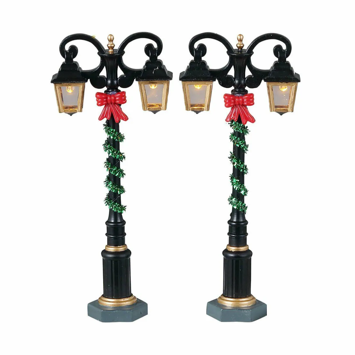 Accessoire Lemax (H11 cm) Lot de 2 lampadaires à l'ancienne