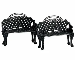 Accessoire Lemax Lot de 2 bancs de patio
