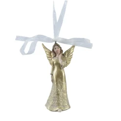 Ange de Noël à suspendre (H9 cm) Sainte-Gisèle Or