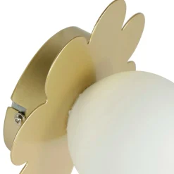 Applique murale métal (D15 cm) Nacre Dorée