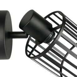 Applique murale métal industriel (H14 cm) Alma Noir