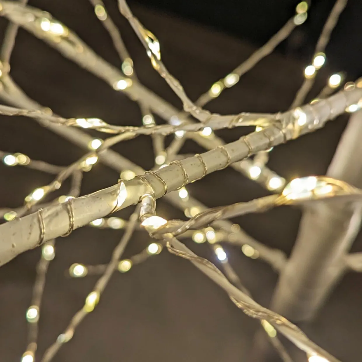 Arbre lumineux 600 LED (H180 cm) Bouleau Lucidum Blanc chaud