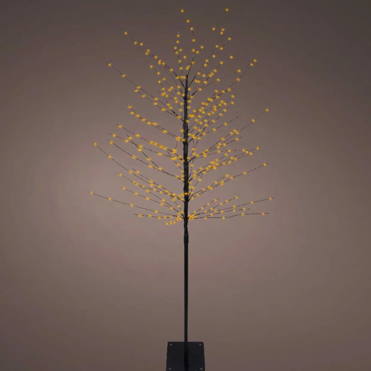 Arbre lumineux 360 LED (H180 cm) Bouleau d'hiver Blanc chaud doré