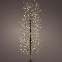 Arbre lumineux 1755 LED (H175 cm) Christmas Luxe Noir et blanc chaud
