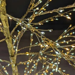 Arbre lumineux 1755 LED (H180 cm) Christmas Luxe Or et blanc chaud