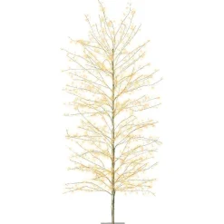 Arbre lumineux 1755 LED (H180 cm) Christmas Luxe Or et blanc chaud