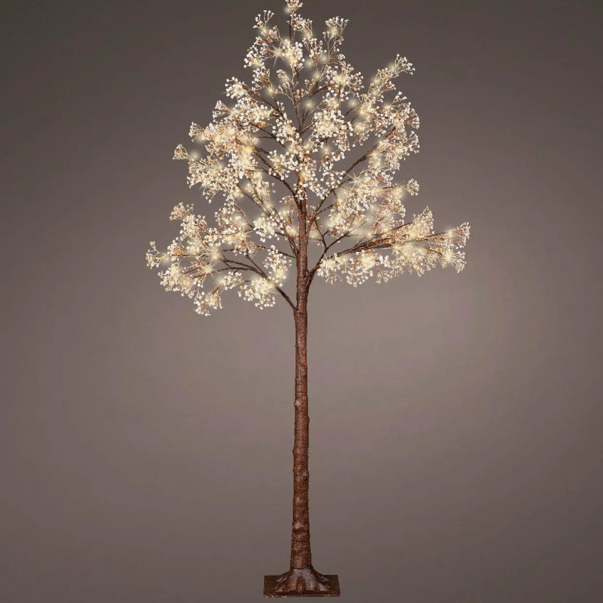 Arbre lumineux 180 LED (H180 cm) Gypsophile givré Blanc chaud