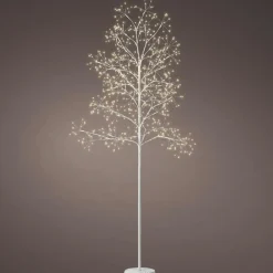 Arbre lumineux 672 LED (H180 cm) Holly Tilleul Blanc et blanc chaud