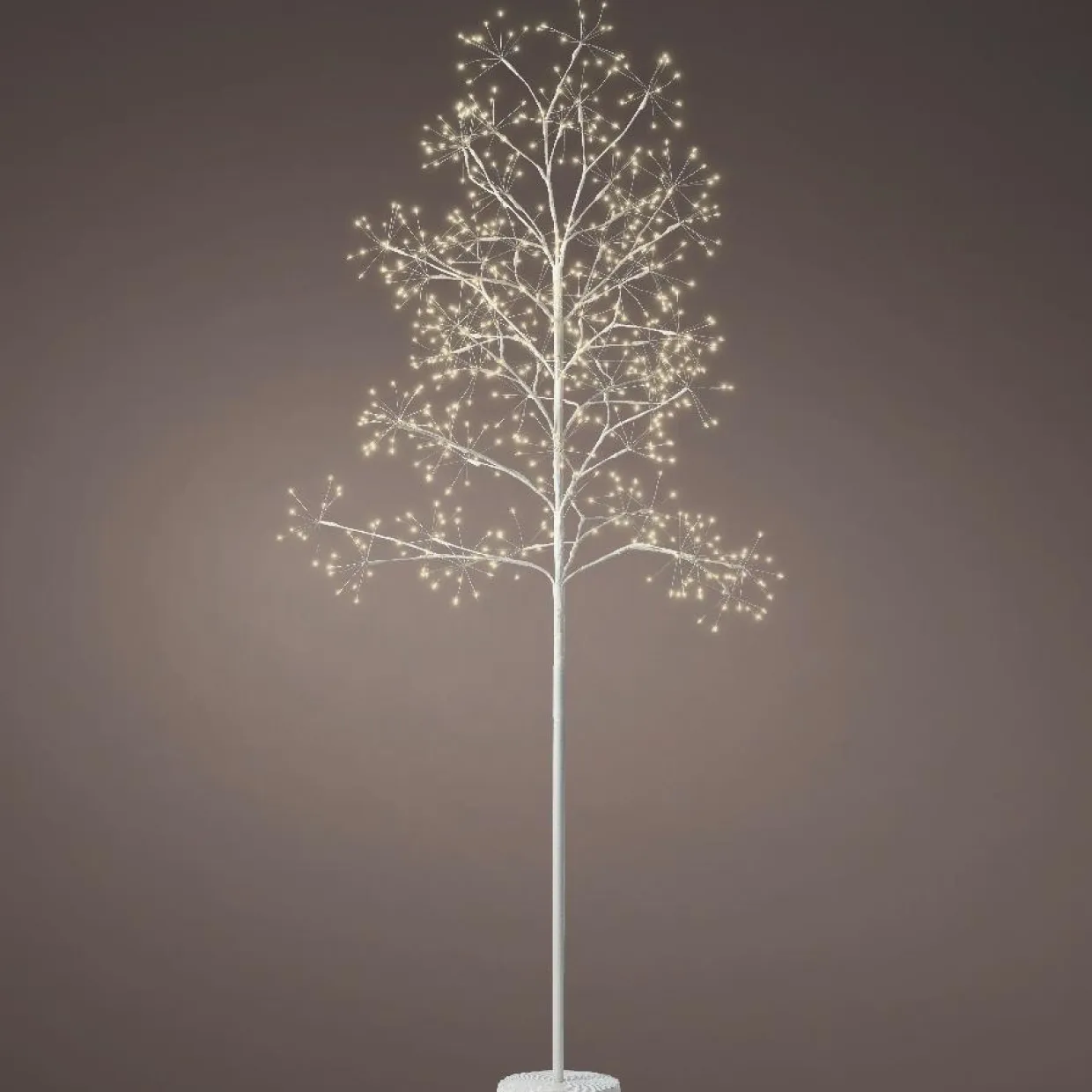 Arbre lumineux 672 LED (H180 cm) Holly Tilleul Blanc et blanc chaud