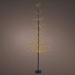 Arbre lumineux 360 LED (H180 cm) Sapin d'hiver Blanc chaud doré