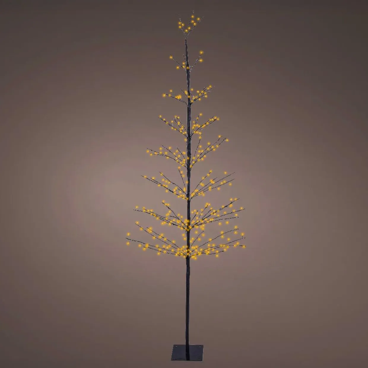 Arbre lumineux 360 LED (H180 cm) Sapin d'hiver Blanc chaud doré