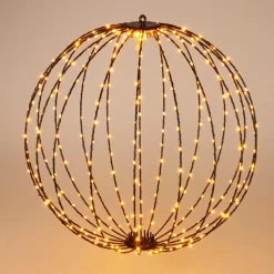 Ballon de Noël lumineux 320 LED (D50 cm) Blanc chaud