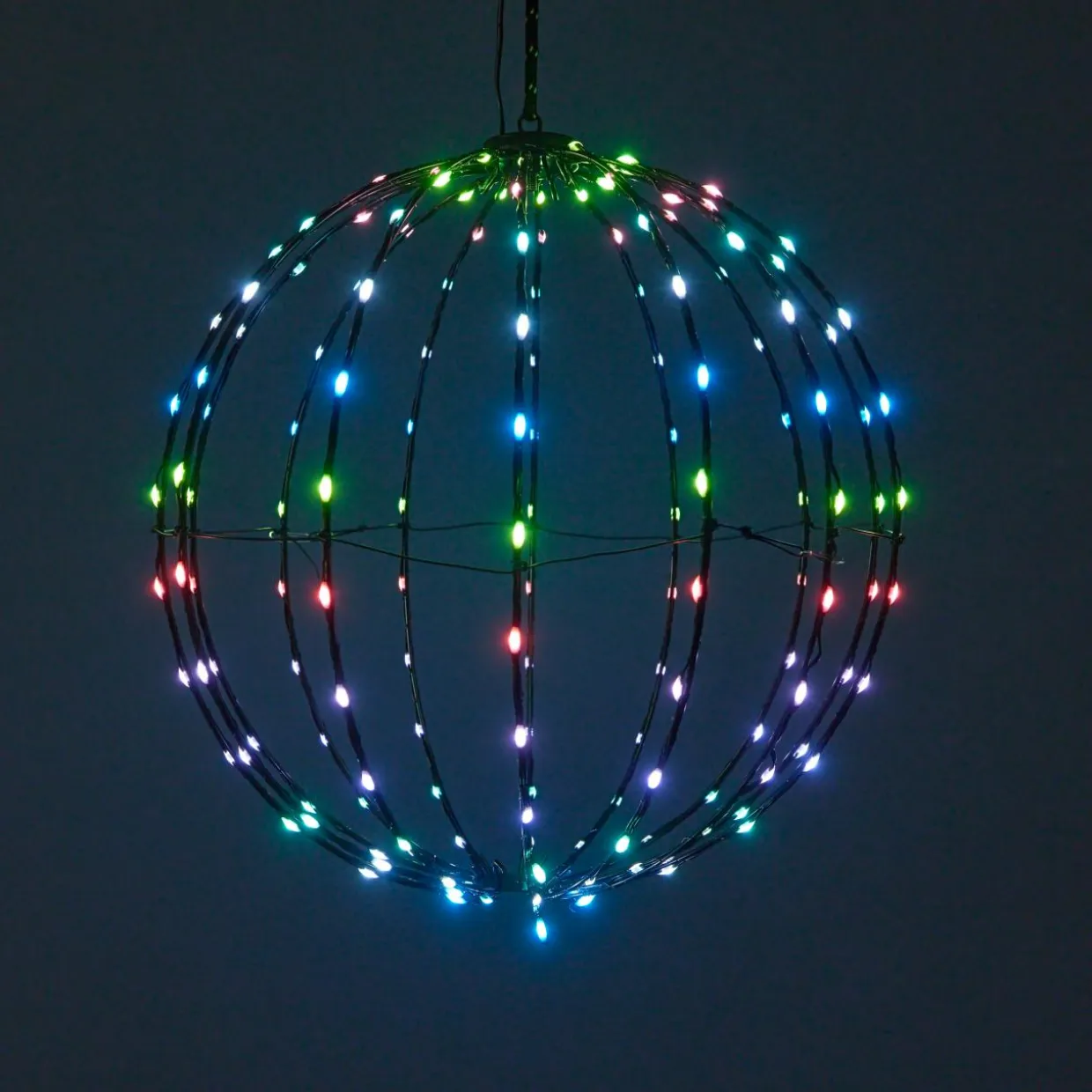 Ballon lumineux Digital 168 LED (D40 cm) Pliable Multicolore