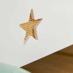 Bibliothèque enfant bois (H72 cm) Stars Blanche