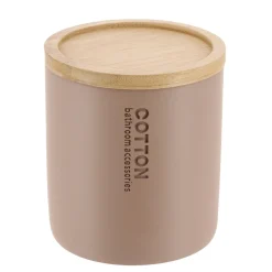 Boite à coton Purebamboo Cappuccino