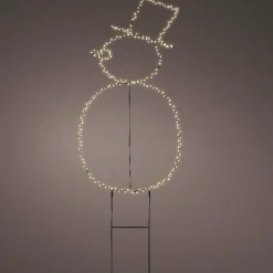 Bonhomme de neige lumineux 250 LED (H77 cm) Freeze Blanc chaud