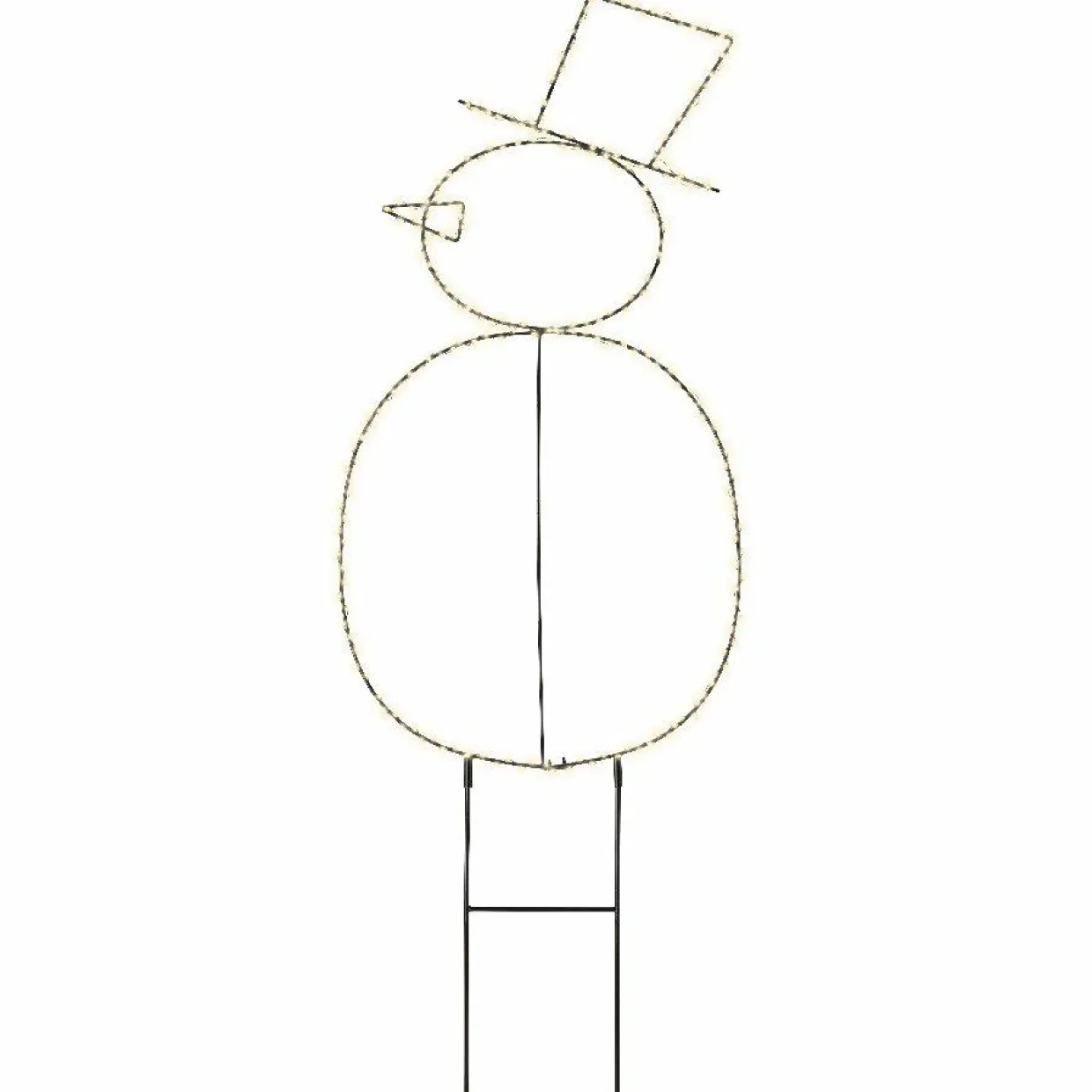 Bonhomme de neige lumineux 250 LED (H77 cm) Freeze Blanc chaud