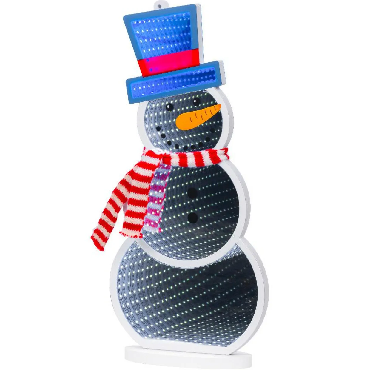 Bonhomme de neige lumineux 137 LED (H40 cm) Infinity Multicolore