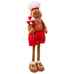 Bonhomme pain d'épices (H85 cm) Marcel et jambes téléscopiques