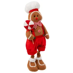 Bonhomme pain d'épices (H85 cm) Marcel et jambes téléscopiques