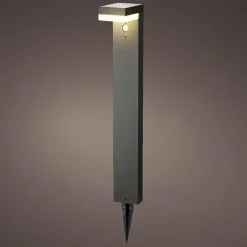Borne de jardin solaire 600 lumens (H70 cm) Elite Gris anthracite