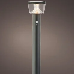 Borne de jardin solaire 600 lumens (H94 cm) Orion lux Gris anthracite