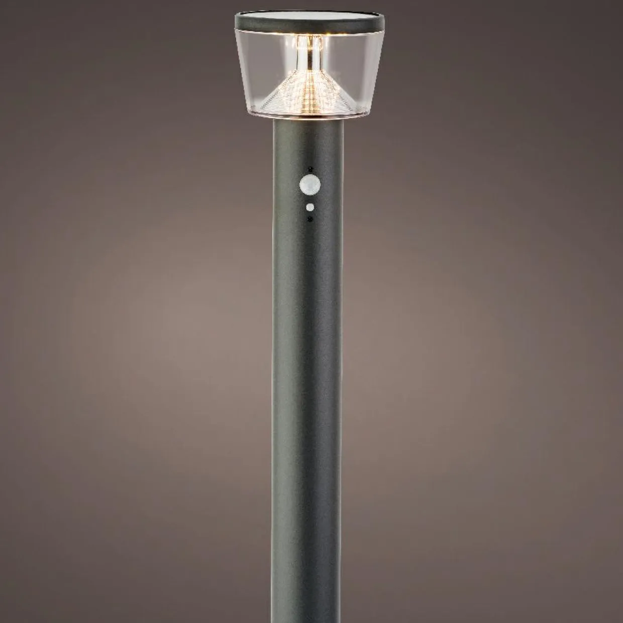 Borne de jardin solaire 600 lumens (H94 cm) Orion lux Gris anthracite