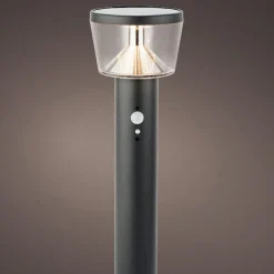 Borne de jardin solaire 600 lumens (H54 cm) Orion lux Gris anthracite