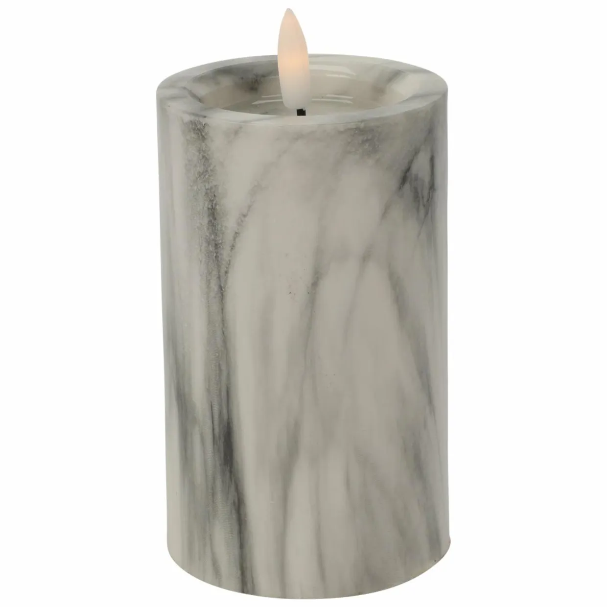 Bougie à piles LED (H12 cm) Emma Blanc
