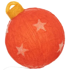 Boule de Noël lumineuse solaire 60 LED (H38 cm) Étoile Blanc froid