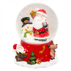 Boule à neige (H10 cm) Père Noël & Friends