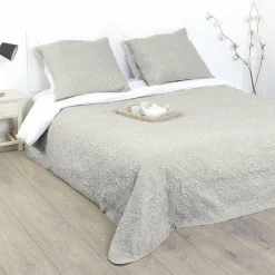 Boutis et taies d'oreiller (240 x 260 cm) Arabesque Lin