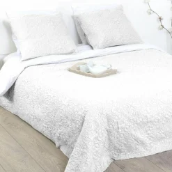 Boutis et taies d'oreiller (240 x 260 cm) Arabesque Ivoire