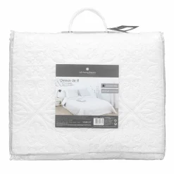 Boutis et taies d'oreiller (240 x 260 cm) Arabesque Ivoire