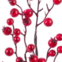 Branche de baies (H60 cm) Holy Rouge laqué