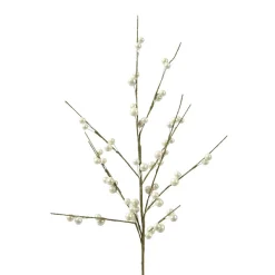 Branche de baies (H55 cm) Laponie Perle métallisé