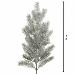 Branche de sapin (52 cm) Omorika Vert enneigé