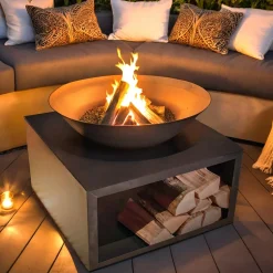Brasero de jardin (D75 x H58 cm) Moderna Noir