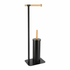 Brosse et dérouleur papier toilette Bambou Noir