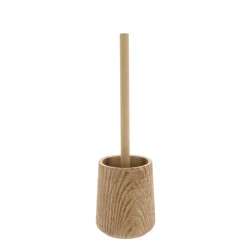 Brosse WC effet bois Scandi Beige